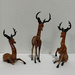 Vintage 1950s Set of Celluloid Deer in Excellent Condition